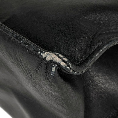 Chanel Coco Mark Chain Tote Bag Shoulder Bag Tote Leather Black Women