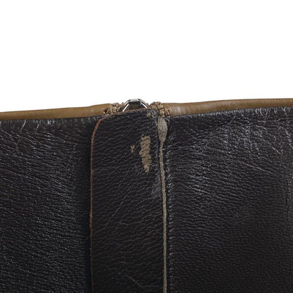 Prada Square Toe Boots High Heel Medium Shoes Boots Leather Brown Women's