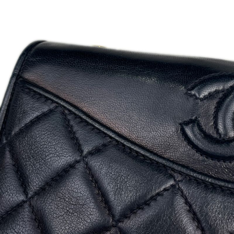 Chanel Coco Mark Chain Shoulder Bag Matelasse Shoulder Bag Leather Navy Women