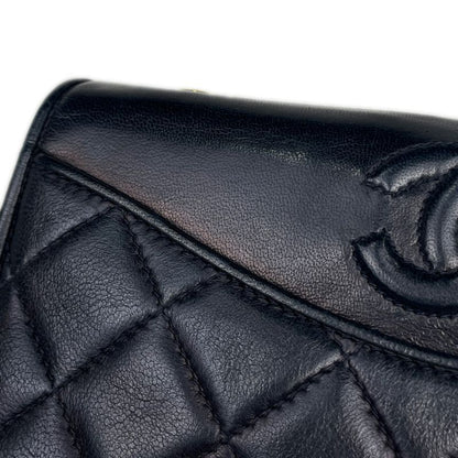 Chanel Coco Mark Chain Shoulder Bag Matelasse Shoulder Bag Leather Navy Women