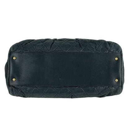 Chanel Coco Mark Chain Shoulder Bag Matelasse Cambon Shoulder Bag Fabric Black