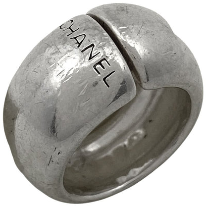 Chanel Logo Ring Size 9 Silver 925 Silver Ladies