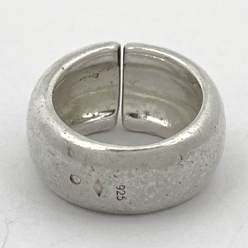 Chanel Logo Ring Size 9 Silver 925 Silver Ladies