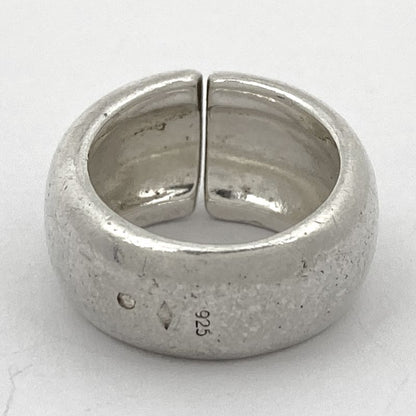 Chanel Logo Ring Size 9 Silver 925 Silver Ladies