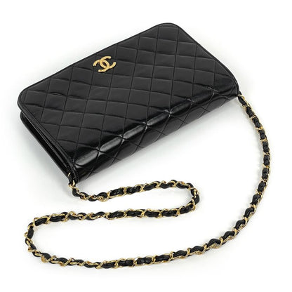 Chanel Matelasse Single Flap Chain Shoulder Bag Coco Mark Full Flap Shoulder