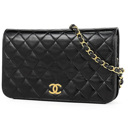 Chanel Matelasse Single Flap Chain Shoulder Bag Coco Mark Full Flap Shoulder