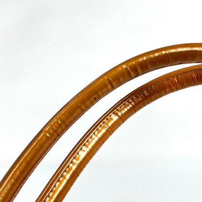 Chanel Reprint Tote Handbag Coco Mark Enamel Tote Leather Orange A01804 Women