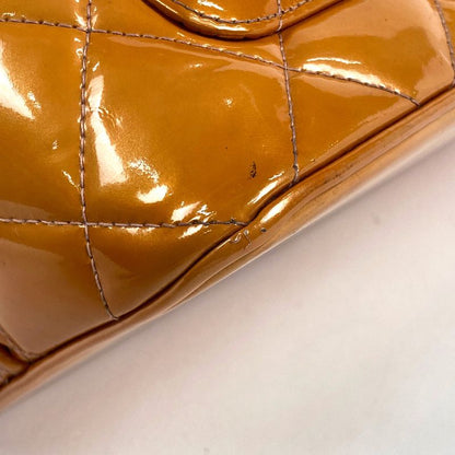 Chanel Reprint Tote Handbag Coco Mark Enamel Tote Leather Orange A01804 Women