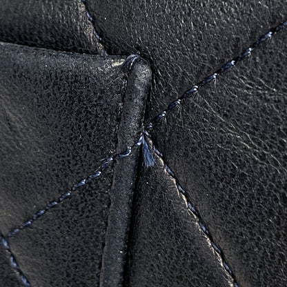 Chanel Matelasse W Flap Chain Shoulder Bag Coco Mark Shoulder Bag Leather Navy