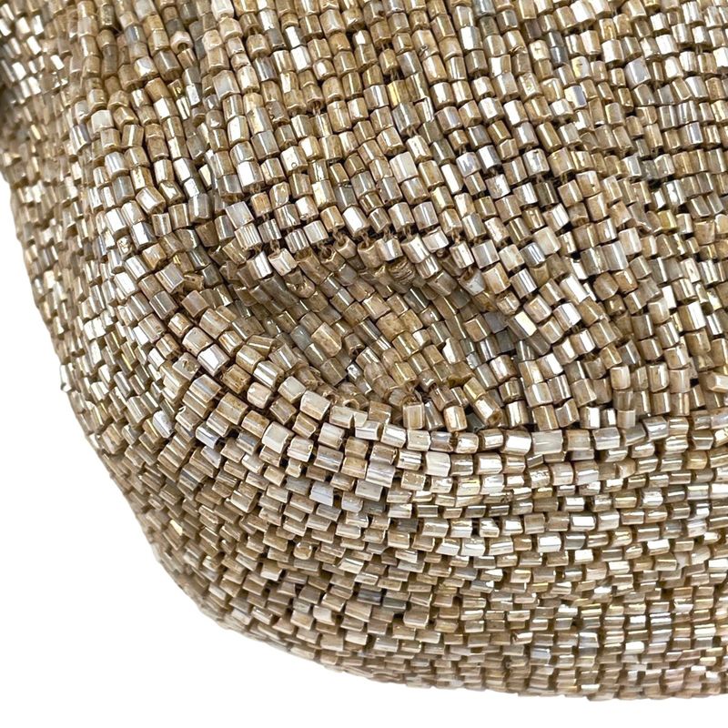 Fendi Zucca Logo Mamma Baguette Handbag One Shoulder Beaded Shoulder Bag