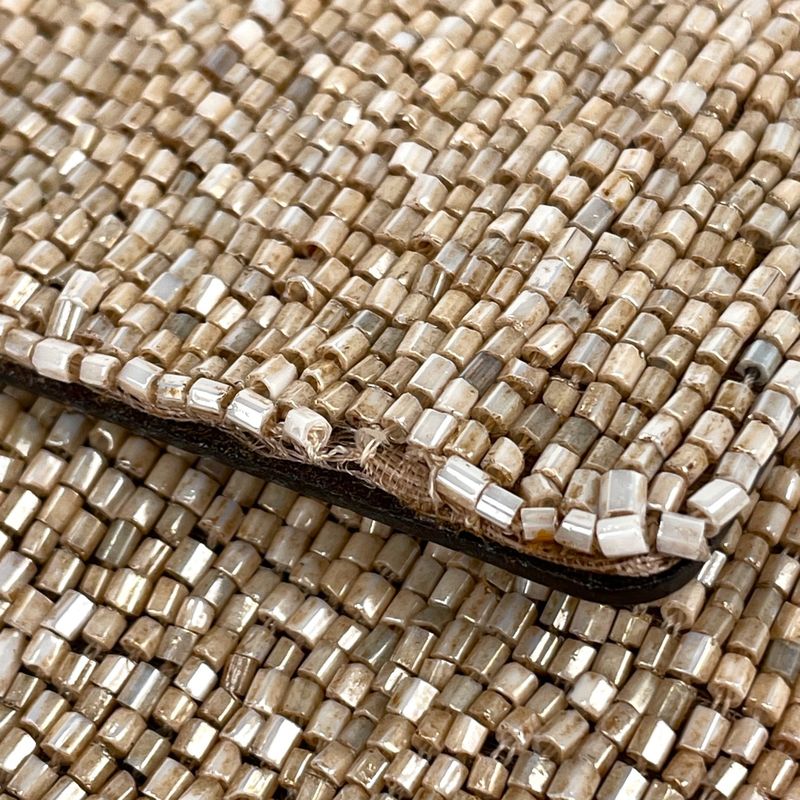 Fendi Zucca Logo Mamma Baguette Handbag One Shoulder Beaded Shoulder Bag