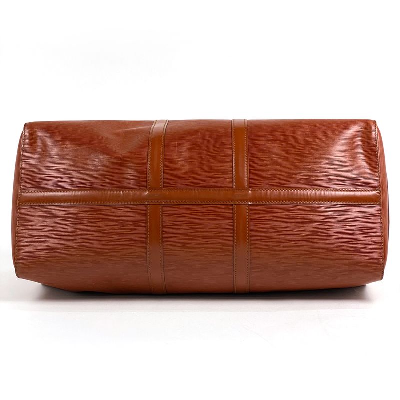 Louis Vuitton Keepall 60 Travel Business Travel Boston Bag Epi Kenyan Brown