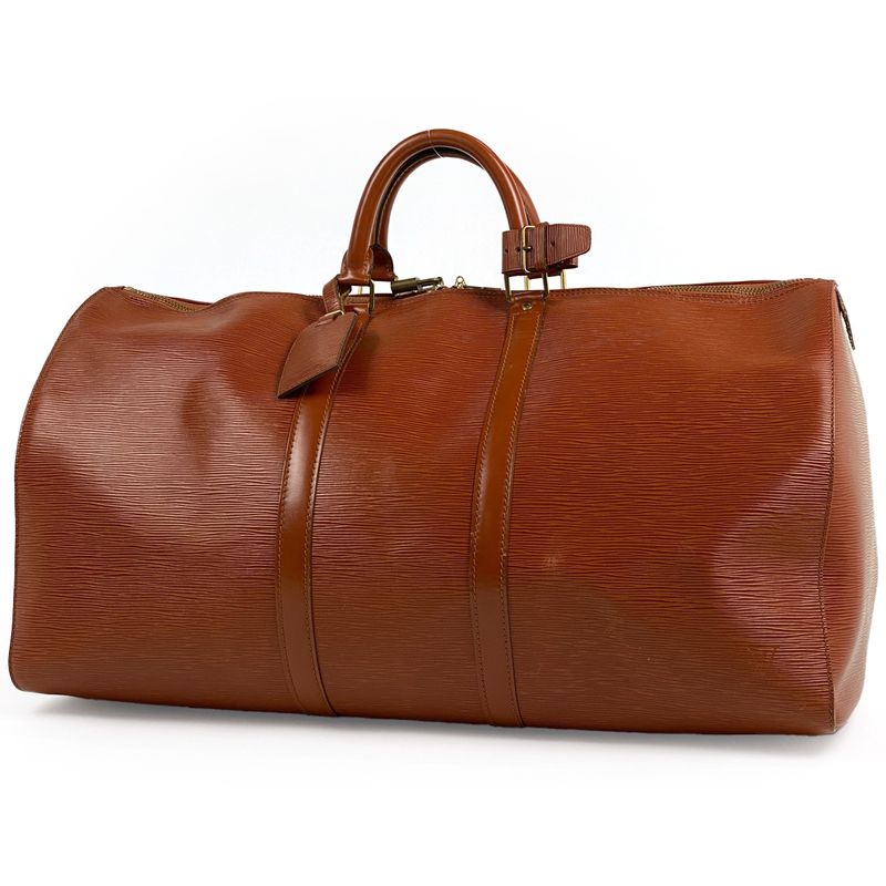 Louis Vuitton Keepall 60 Travel Business Travel Boston Bag Epi Kenyan Brown