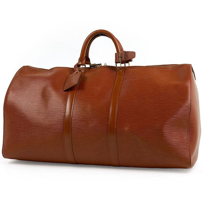 Louis Vuitton Keepall 60 Travel Business Travel Boston Bag Epi Kenyan Brown