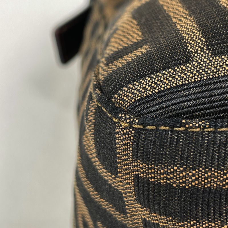 Fendi Zucca Pattern Shoulder Bag One Shoulder Handbag Mamma Baguette Shoulder