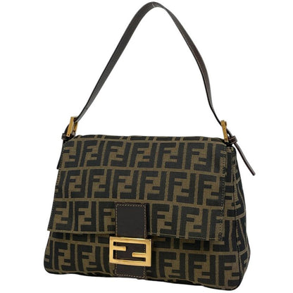Fendi Zucca Pattern Shoulder Bag One Shoulder Handbag Mamma Baguette Shoulder