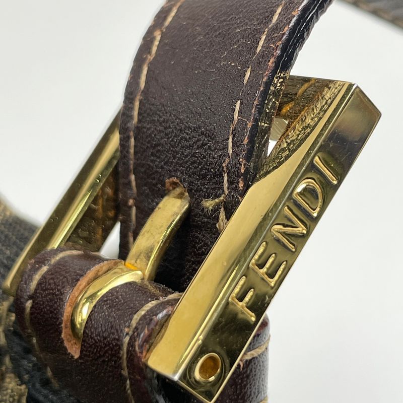 Fendi Zucca Pattern Shoulder Bag One Shoulder Handbag Mamma Baguette Shoulder