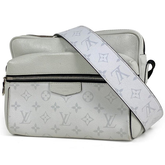 Louis Vuitton Outdoor Messenger PM Crossbody Women's Shoulder Bag Taiga Llama