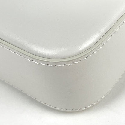 Celine Triomphe Shoulder Bag Shoulder Handbag Shoulder Bag Leather White Women