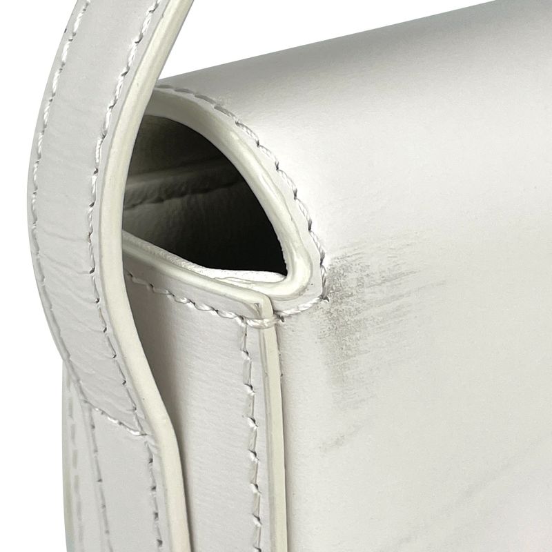 Celine Triomphe Shoulder Bag Shoulder Handbag Shoulder Bag Leather White Women