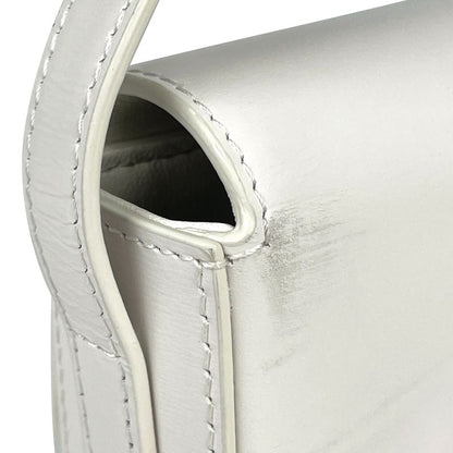 Celine Triomphe Shoulder Bag Shoulder Handbag Shoulder Bag Leather White Women