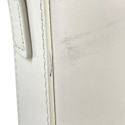 Celine Triomphe Shoulder Bag Shoulder Handbag Shoulder Bag Leather White Women