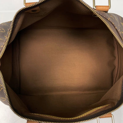 Louis Vuitton Speedy 35 Boston Bag Commuter Handbag Monogram Brown M41524 Women