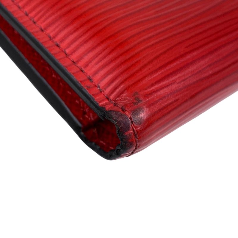 Louis Vuitton CHCP Wallet Supreme Chain Trifold Wallet Epi Red M67755 Men's
