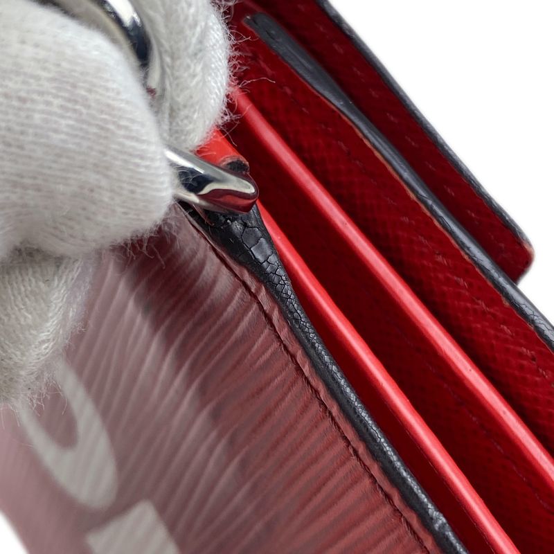 Louis Vuitton CHCP Wallet Supreme Chain Trifold Wallet Epi Red M67755 Men's