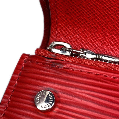 Louis Vuitton CHCP Wallet Supreme Chain Trifold Wallet Epi Red M67755 Men's