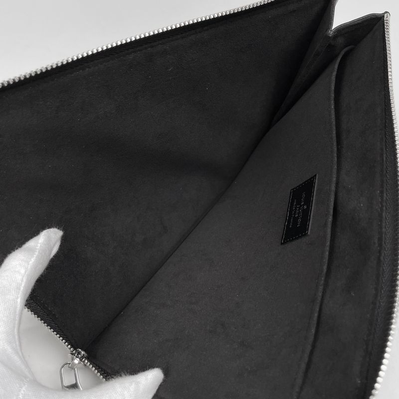 Louis Vuitton Pochette Jules PM Clutch Bag Pouch L-shape Zipper Second Bag