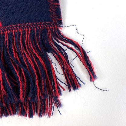 Christian DIOR Logo Shawl Sean Stussy Capsule Collection Shawl Wool Navy Red