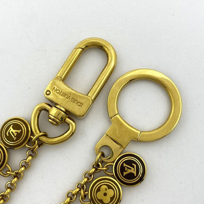 Louis Vuitton Porte Cles Chenne Pastille Key Ring Monogram Bag Charm GP Gold