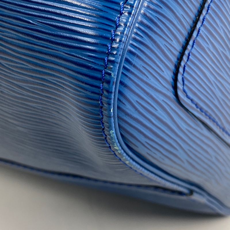 Louis Vuitton Keepall 45 Handbag Travel Boston Bag Epi Toledo Blue M42975 Women