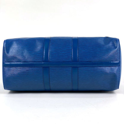 Louis Vuitton Keepall 45 Handbag Travel Boston Bag Epi Toledo Blue M42975 Women