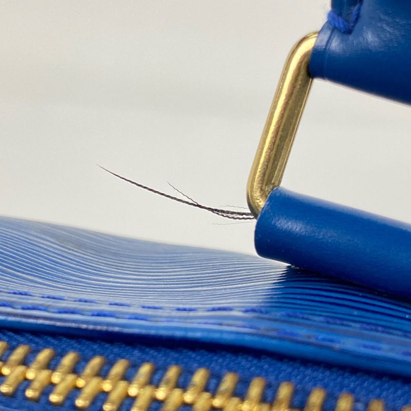 Louis Vuitton Keepall 45 Handbag Travel Boston Bag Epi Toledo Blue M42975 Women