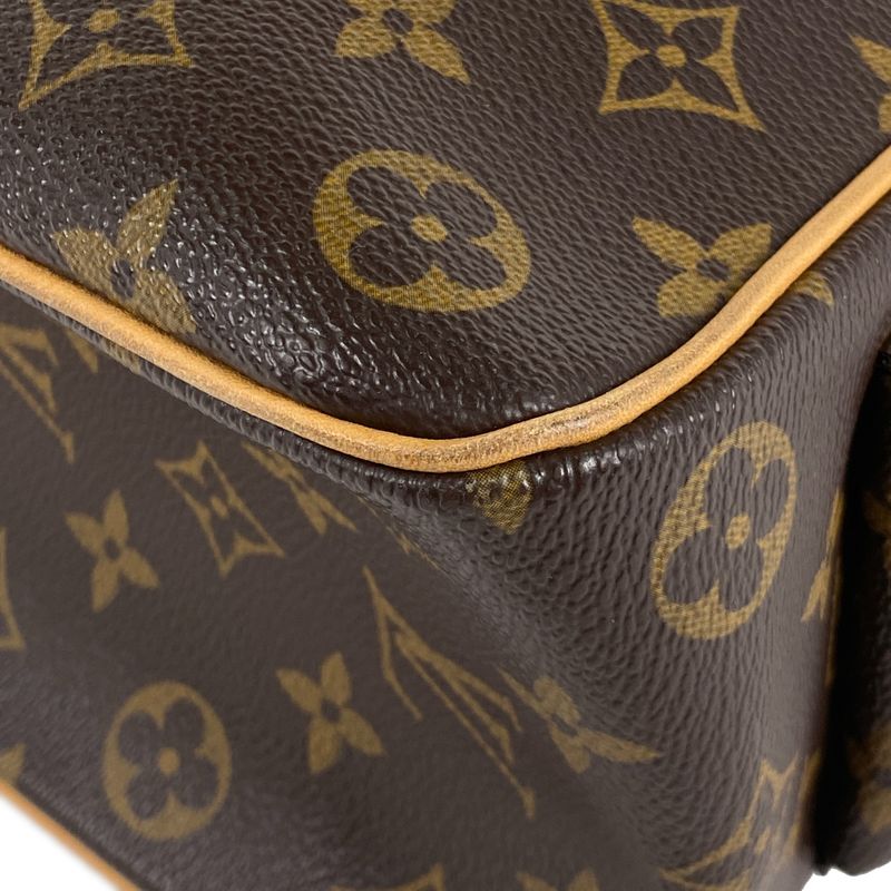Louis Vuitton Multipli Cité Handbag Shoulder Tote Monogram Brown M51162 Women