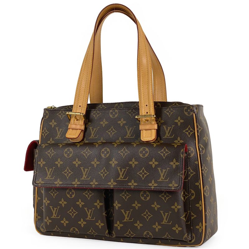 Louis Vuitton Multipli Cité Handbag Shoulder Tote Monogram Brown M51162 Women