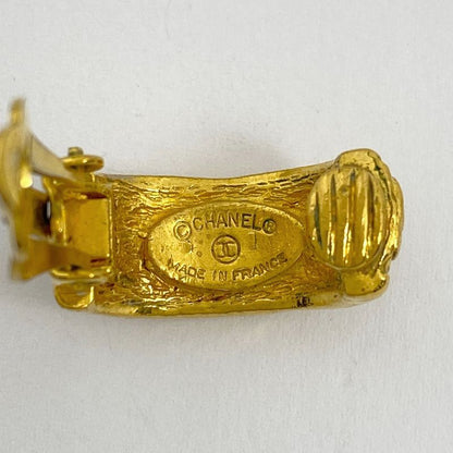 Chanel Design Earrings GP Gold Ladies