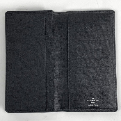 Louis Vuitton Porte Cult Cles Di Yen Fold Long Wallet Taiga Ardoise M31002 Men's