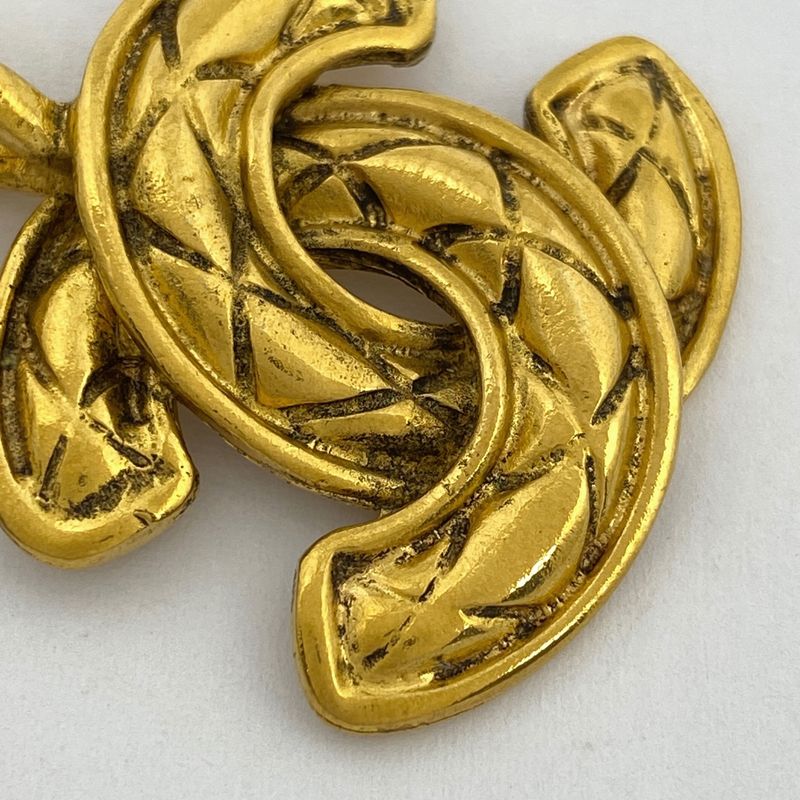 Chanel Coco Mark Chain Necklace GP Gold Ladies