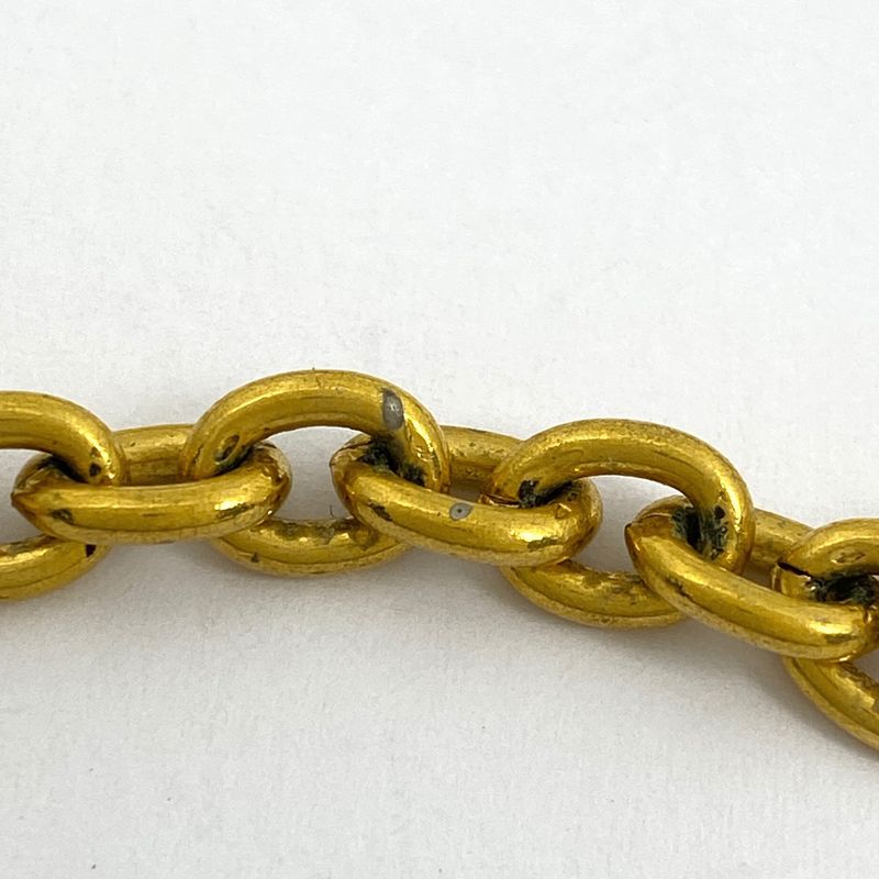 Chanel Coco Mark Chain Necklace GP Gold Ladies