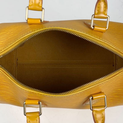 Louis Vuitton Speedy 25 Boston Bag Commuter Bag Handbag Epi Tassili Yellow