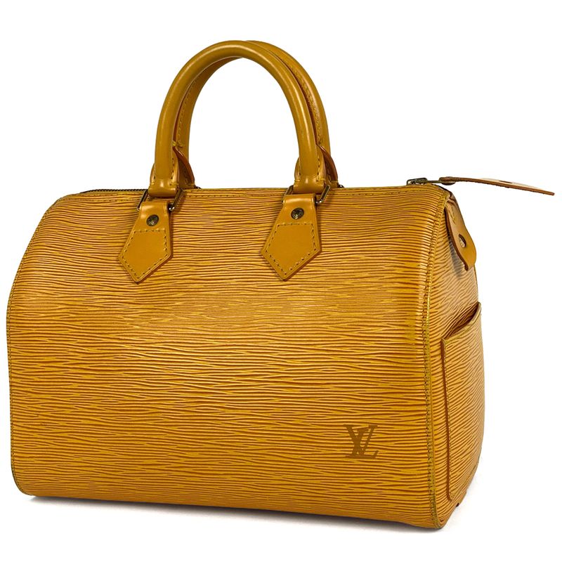 Louis Vuitton Speedy 25 Boston Bag Commuter Bag Handbag Epi Tassili Yellow
