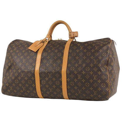 Louis Vuitton Keepall 60 Handbag Travel Business Boston Bag Monogram Brown
