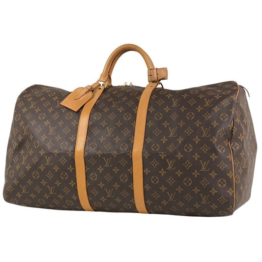 Louis Vuitton Keepall 60 Handbag Travel Business Boston Bag Monogram Brown