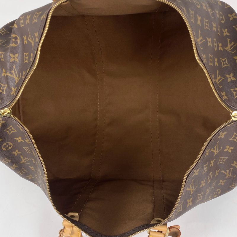 Louis Vuitton Keepall 60 Handbag Travel Business Boston Bag Monogram Brown