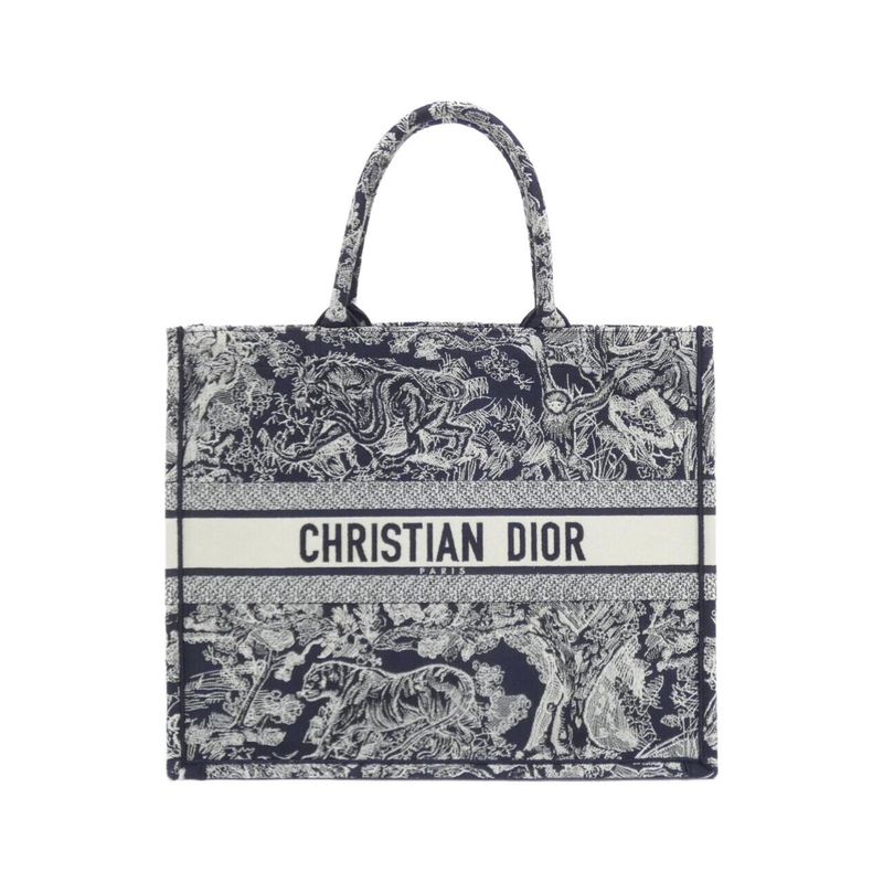 Christian Dior Toile DE JOUY Reverse Dior Book Tote Large M1286zrgo Bag