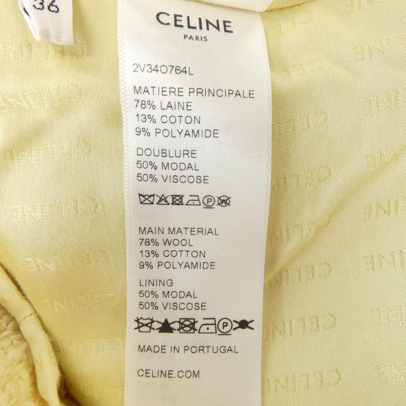 Celine Bu Cles Natte 2v34o764l Collarless Jacket