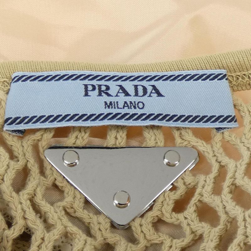 Prada Cotton Mesh Triangle Logo 31143 SOOO 16ND Skirt
